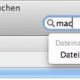 In Mac OS X 10.8 stürzt der Finder beim Suchen ab