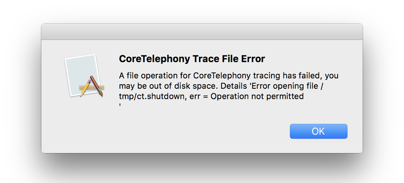 CoreTelephony_Trace_File_Error