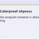 EFI Colorproof eXpress startet nicht, Fehlermeldung: „Another program instance is already running, aborting.“