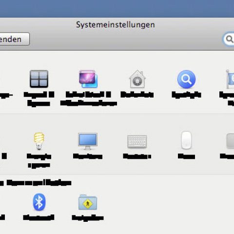 Im Finder und in den Systemeinstellungen werden Schriften „geschwärzt“ dargestellt