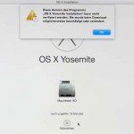 Fehlermeldung bei der Installation von OS X: „Diese Version des Programms kann nicht verifiziert werden.“